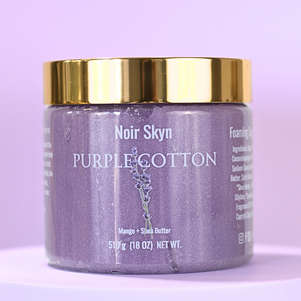 Purple Cotton Foaming Sugar Scrub